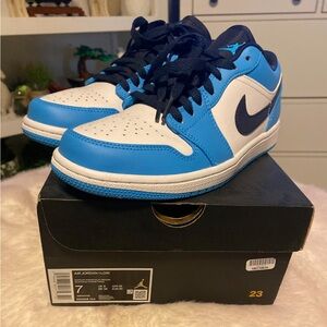 Nike Air Jordan Low Blue White Sneakers